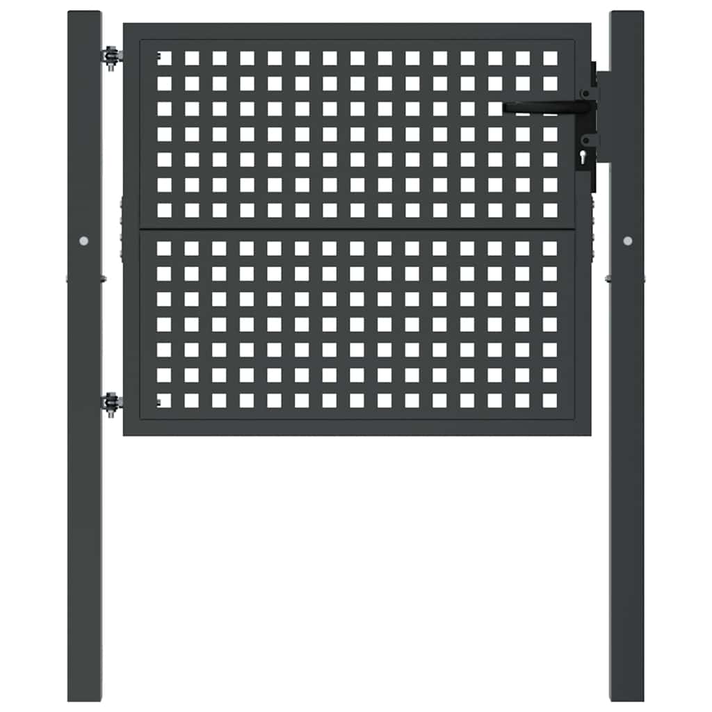 VidaXL Portail 105x125 cm acier anthracite