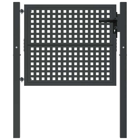 VidaXL Portail 105x125 cm acier anthracite