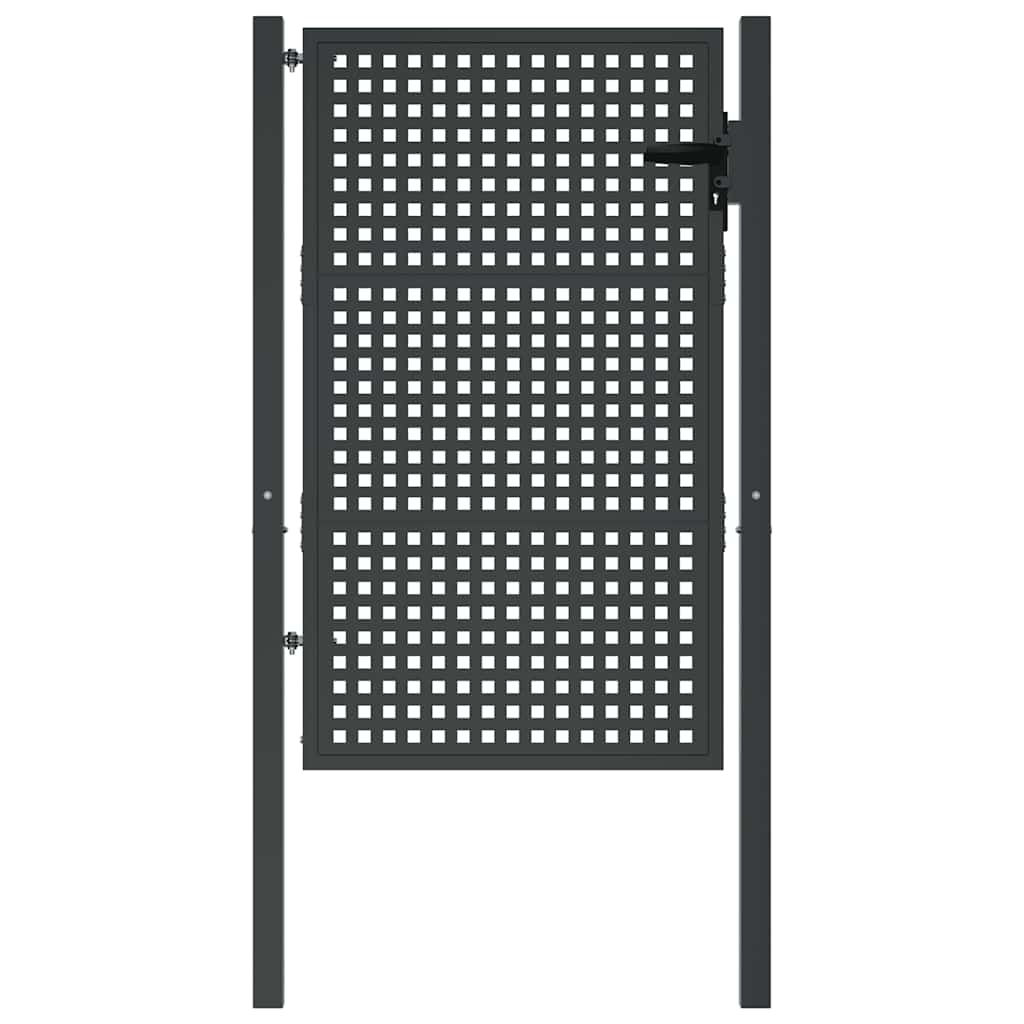 VidaXL Portail 105x175 cm acier anthracite