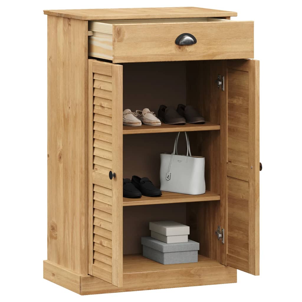 Vidaxl Schong Cabinet Vigo 60x33x96 cm zolidd Péiere