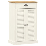 Armoire à chaussures vidaxl vigo 60x35x96 cm en pin massif blanc