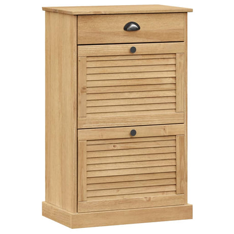 Vidaxx armoire à chaussures vigo 60x35x96 cm bois de pin massif