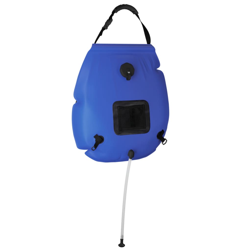 Sac de douche vidaxl camping 20 L PVC bleu