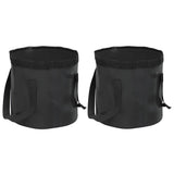 Vidaxl Emmers 2 PCS pliant 20 L PVC noir