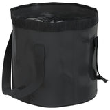 Vidaxl Emmers 2 PCS pliant 20 L PVC noir