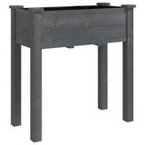 VidaXL Jardinière sur roulettes 71x37x80 cm bois de pin massif