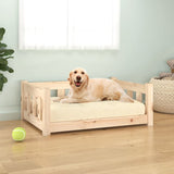 Vidaxl Dog Panier 75.5x55.5x28 cm Pine solide