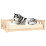 Vidaxxl lit pour chien 105,5x75,5x28 cm bois de pin massif