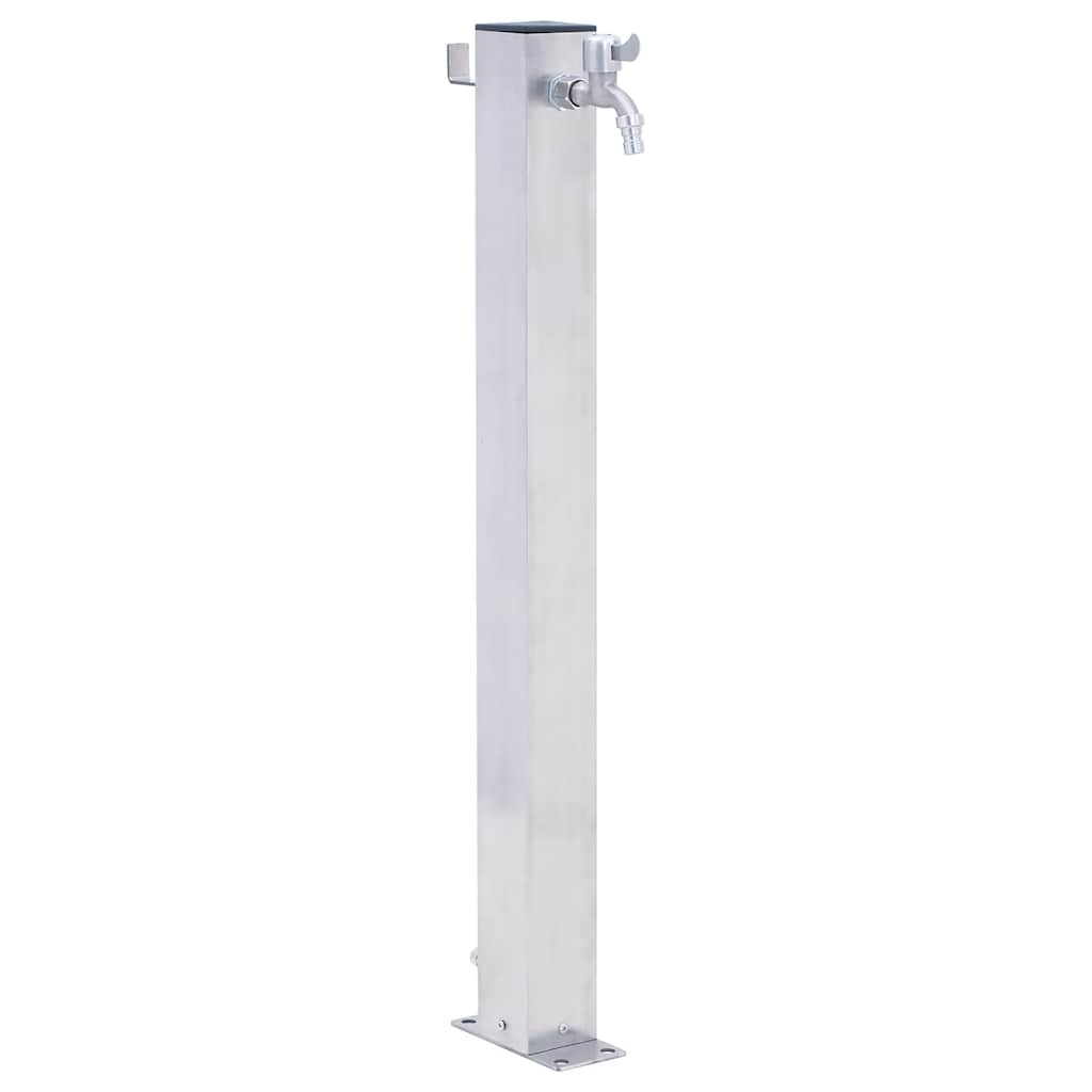 Vidaxx colonne d'eau carrée 40 cm inox