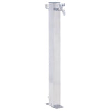 Vidaxx colonne d'eau carrée 40 cm inox