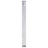 Vidaxx colonne d'eau carrée 40 cm inox