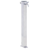 Vidaxx colonne d'eau carrée 60 cm inox