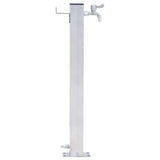 Vidaxx colonne d'eau carrée 60 cm inox