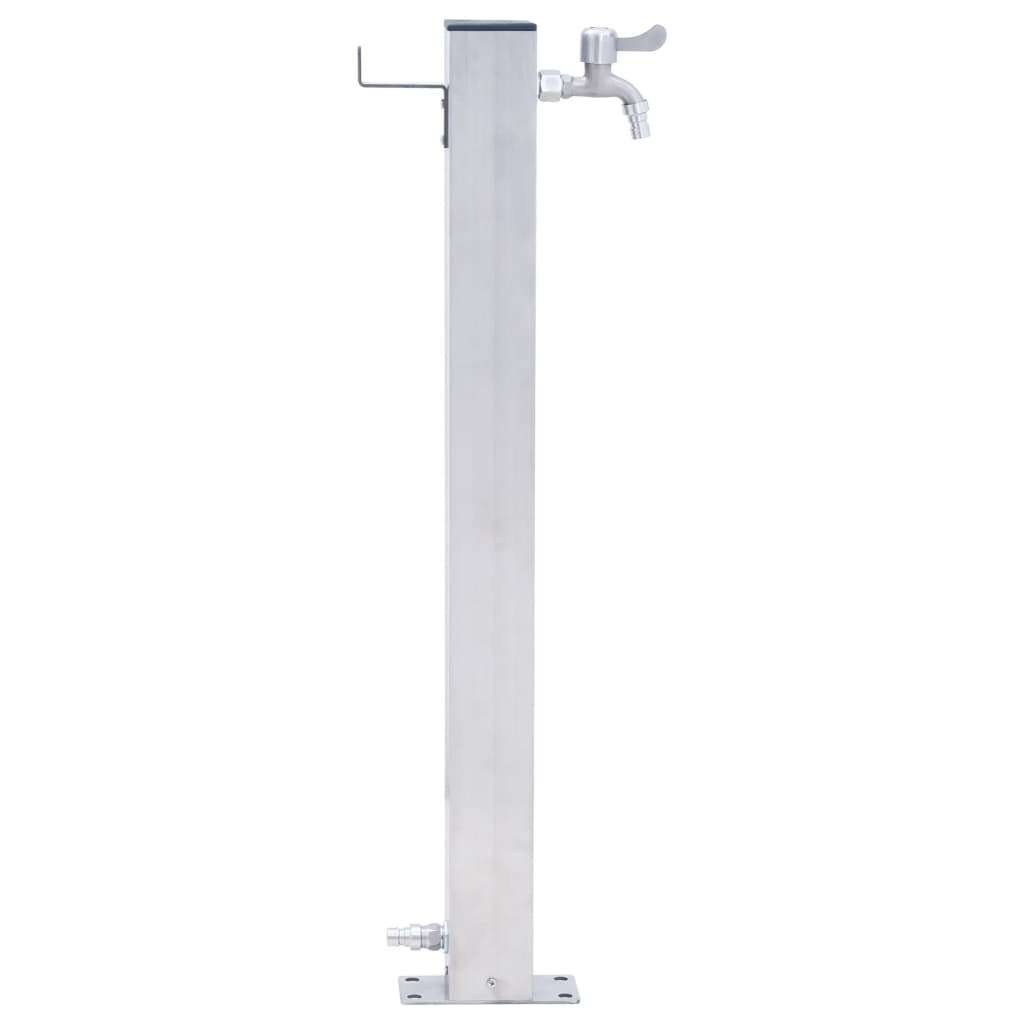 VIDAXL Water Column Square 80 cm stal nierdzewna