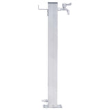 Vidaxx colonne d'eau carrée 100 cm inox
