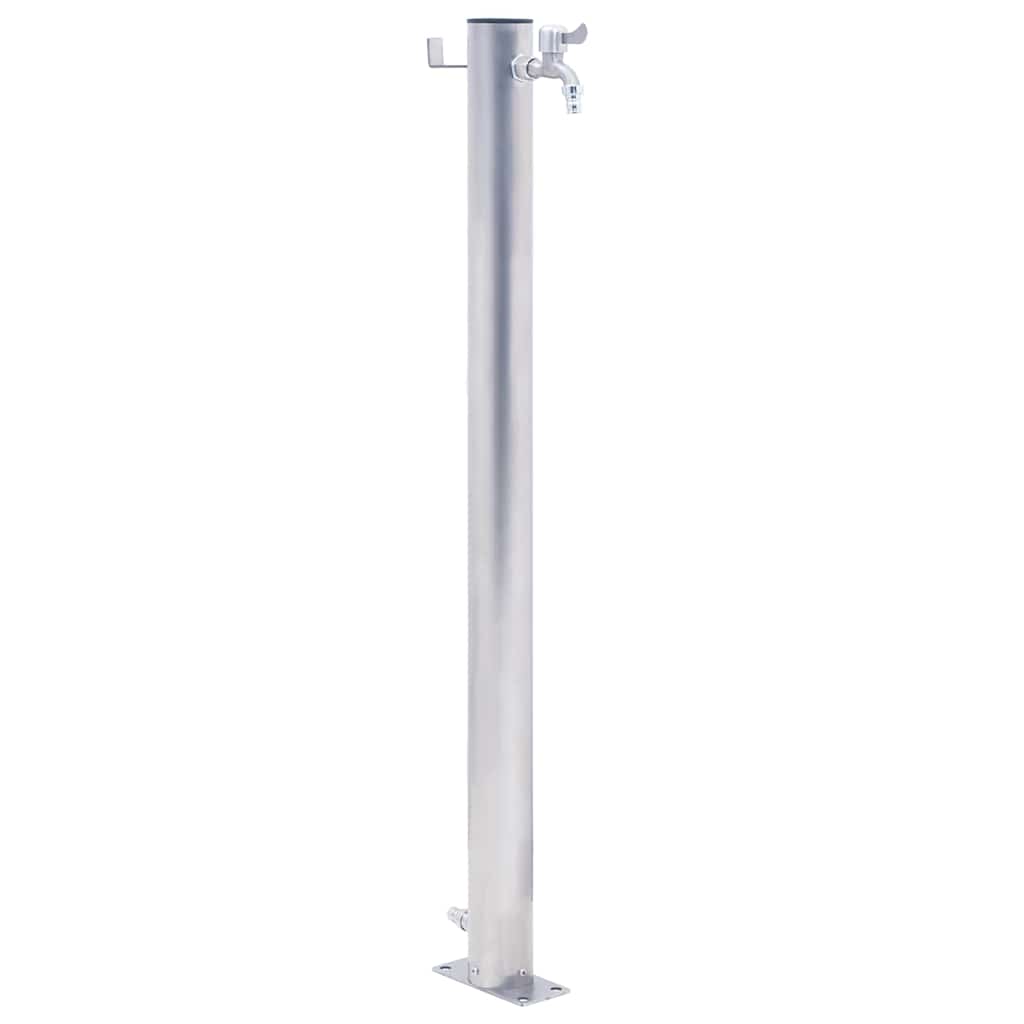 Vidaxx colonne d'eau 100 cm ronde en acier inoxydable