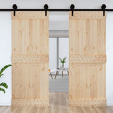 Vidaxl Door Narvik 90x210 cm Solid fyrretræ