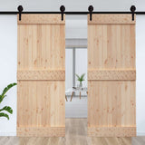 Vidaxx porte narvik 95x210 cm bois de pin massif