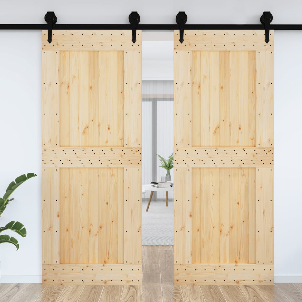 Vidaxl Door Narvik 90x210 cm Solid Pine