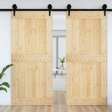 Vidaxl Door Narvik 100x210 cm Solid fyrretræ