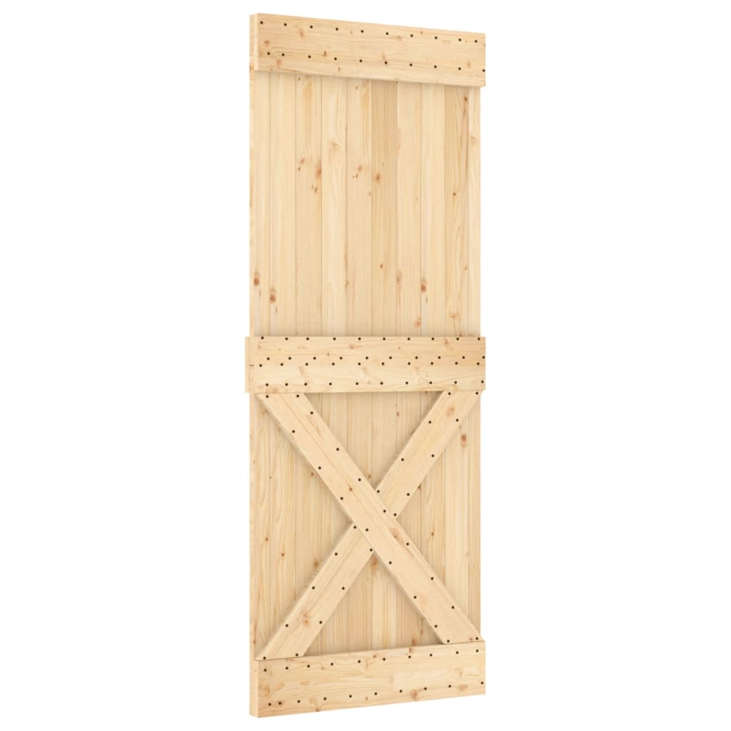 Vidaxl Door Narvik 80x210 cm Solid fyrretræ