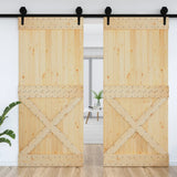 Vidaxl Door Narvik 100x210 cm Solid Pine