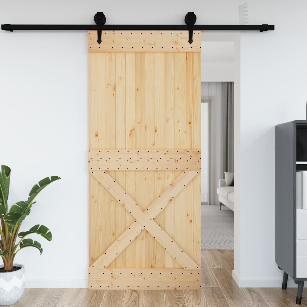 Vidaxl Door Narvik 100x210 cm Solid pine