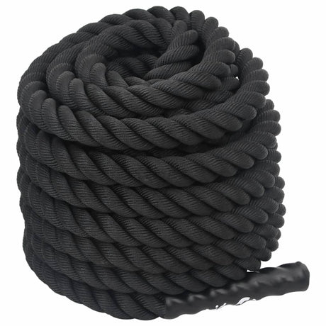 Vidaxl Battle Corde 12 m 9 kg Polyester noir