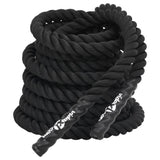 VidaXL corde de combat 15 m 11 kg polyester noir