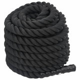 VidaXL corde de combat 15 m 11 kg polyester noir