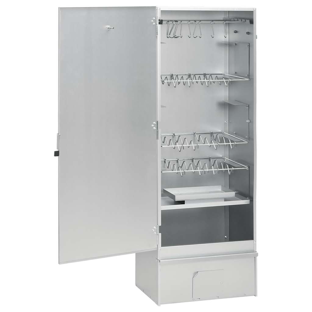 Fumoir BBQ VidaXL avec table en acier galvanisé