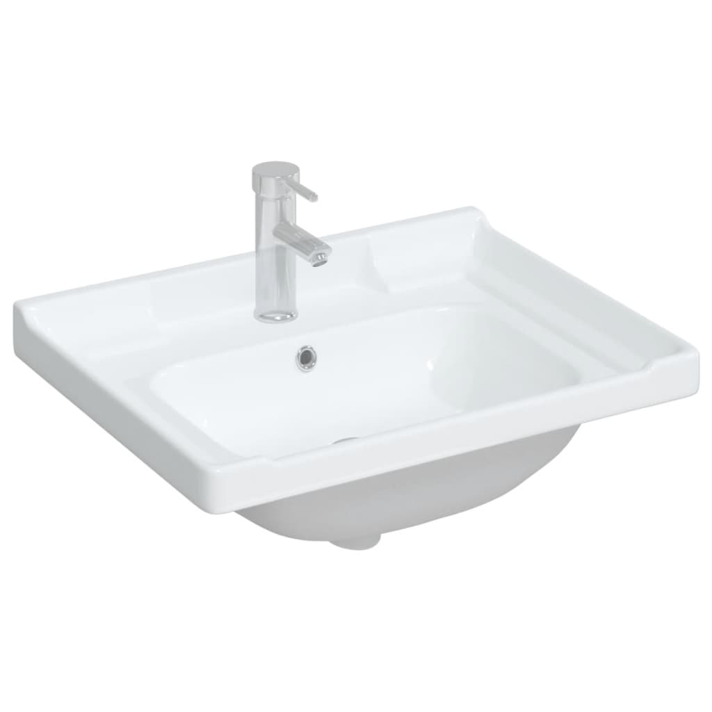 Vidaxx vasque rectangulaire 61x48x23 cm céramique blanc