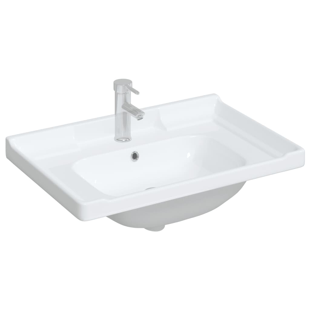 Vidaxx vasque rectangulaire 71x48x23 cm céramique blanc