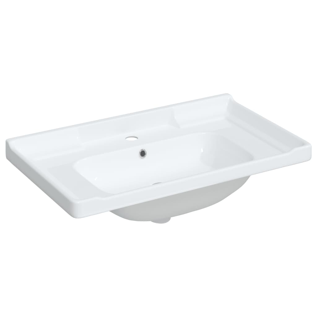 Vidaxl Washbasin Rectangular 81x48x23 cm bianco ceramico