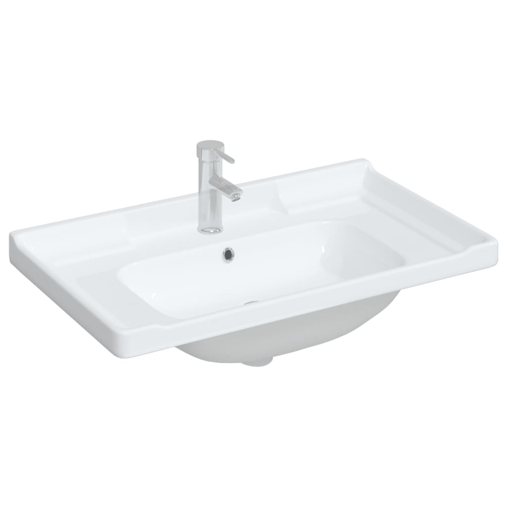 Vidaxx vasque rectangulaire 81x48x23 cm céramique blanc
