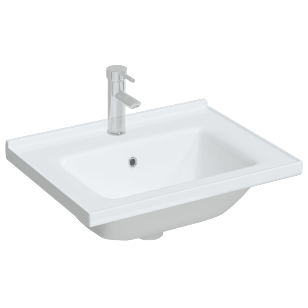 Vidaxx vasque rectangulaire 61x48x19,5 cm céramique blanc