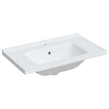 Vidaxx vasque rectangulaire 81x48x19,5 cm céramique blanc