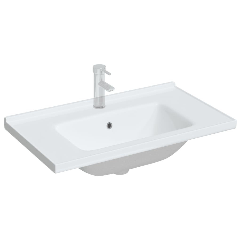 Vidaxx vasque rectangulaire 81x48x19,5 cm céramique blanc