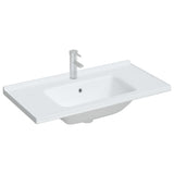 Vidaxx vasque rectangulaire 91,5x48x19,5 cm céramique blanc