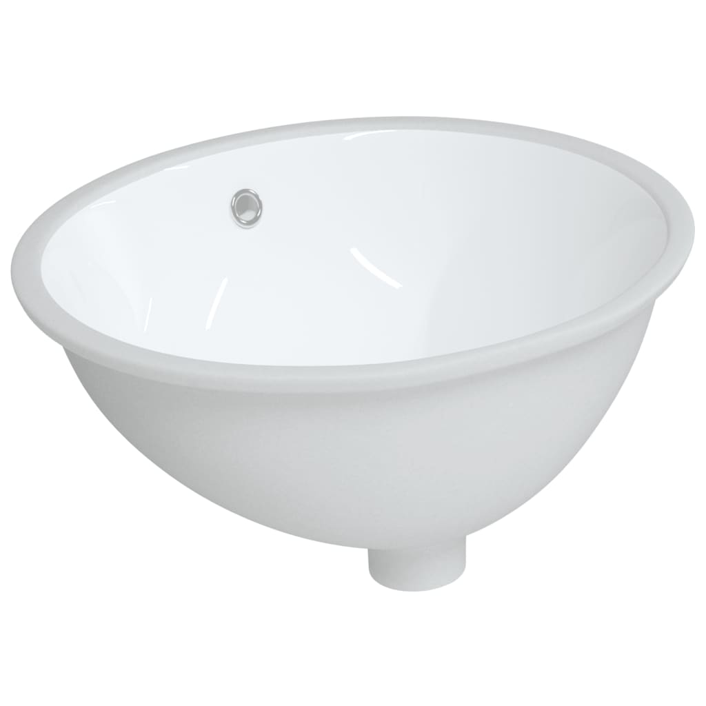 Vidaxx lavabo ovale 49x40,5x21 cm céramique blanc