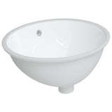 Vidaxx lavabo ovale 49x40,5x21 cm céramique blanc