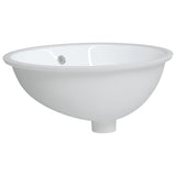 Vidaxx lavabo ovale 49x40,5x21 cm céramique blanc