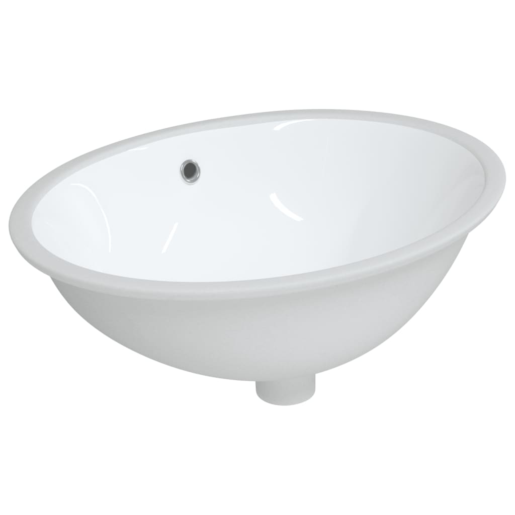 Vidaxx lavabo ovale 56x41x20 cm céramique blanc