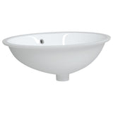 Vidaxx lavabo ovale 56x41x20 cm céramique blanc