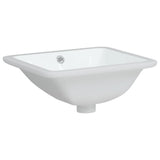 Vidaxl Washbasin prostokątny 36,5x32x15.5 cm ceramiczny biały