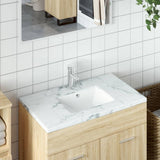 Vidaxx vasque rectangulaire 36,5x32x15,5 cm céramique blanc