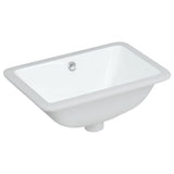 Vidaxl Washbasin Rectangular 41.5x26x18.5 cm bianco ceramico