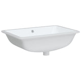 Vidaxl Washbasin pravokotni 60x40x21 cm keramična bela