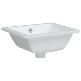 Vidaxl Washbasin pravokotni 36x31.5x16,5 cm keramična bela