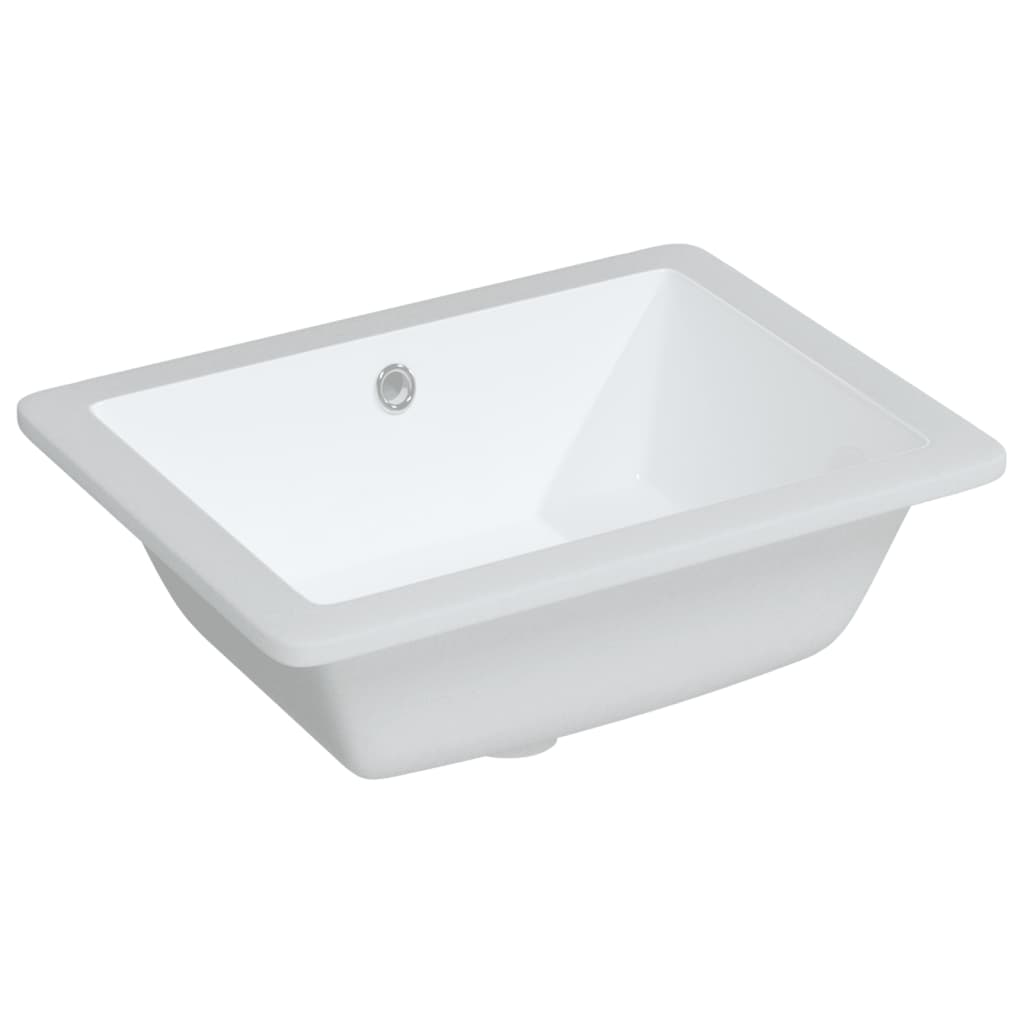 BIDAXL WASHBASIN RECTANGULAR 46,5x35x18 cm keramisk vit